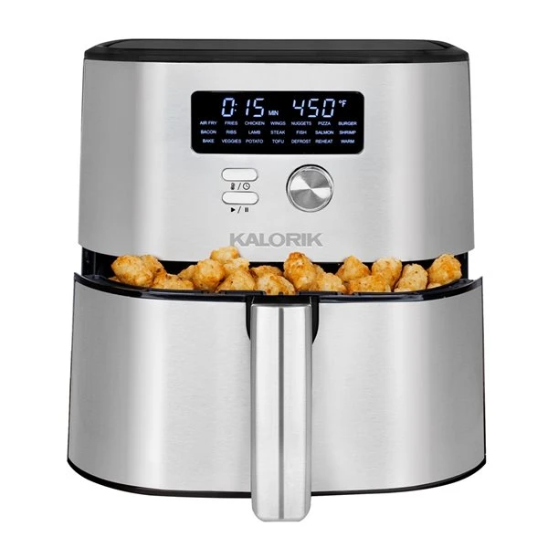 Friteuse à Air Chaud MAXX Par Kalorik En Acier Inoxydable De 6,62 L (1,46 Gal) 5 Friteuse à Air Chaud MAXX Par Kalorik En Acier Inoxydable De 6,62 L (1,46 Gal) – Image 5