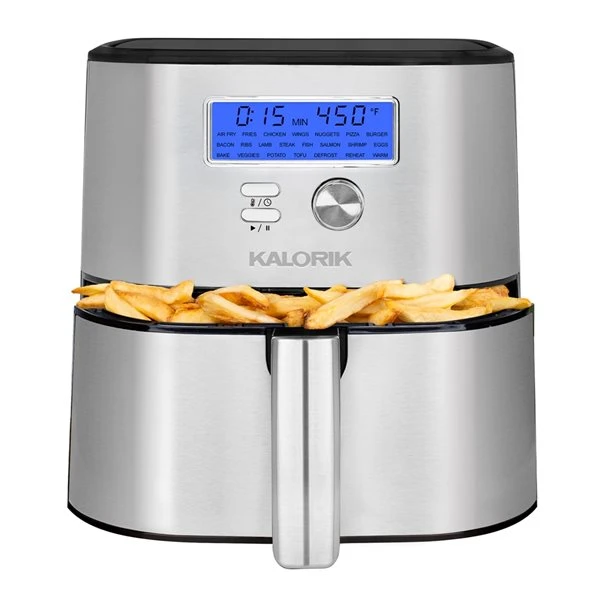 Friteuse à Air Chaud MAXX Plus Par Kalorik En Acier Inoxydable De 6,62 L (1,46 Gal) 5 Friteuse à Air Chaud MAXX Plus Par Kalorik En Acier Inoxydable De 6,62 L (1,46 Gal) – Image 5