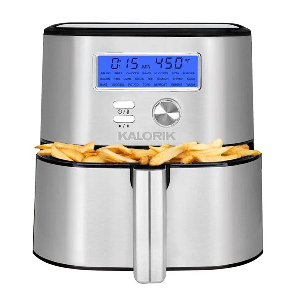 Friteuse à Air Chaud MAXX Plus Par Kalorik En Acier Inoxydable De 5,68 L (1,25 Gal) 4 Friteuse à Air Chaud MAXX Plus Par Kalorik En Acier Inoxydable De 5,68 L (1,25 Gal) – Image 4