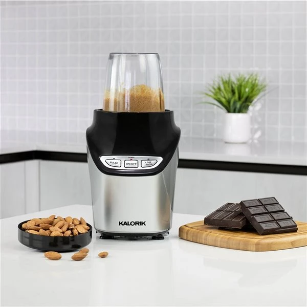 Mélangeur à Réglage Par Impulsion Argent Nutrition Par Kalorik De 1000 Watts, Capacité De 33,8 Oz, 8 Pièces 3 Mélangeur à Réglage Par Impulsion Argent Nutrition Par Kalorik De 1000 Watts, Capacité De 33,8 Oz, 8 Pièces – Image 3