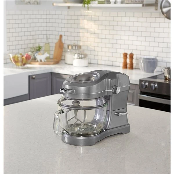 Batteur Sur Socle à 10 Vitesses Elite Par Kenmore De 20 Tasses Pour Usage Commercial Et Résidentiel, Gris 3 Batteur Sur Socle à 10 Vitesses Elite Par Kenmore De 20 Tasses Pour Usage Commercial Et Résidentiel, Gris – Image 3