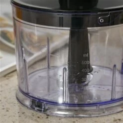 Mélangeur 4-en-1 HomCom De 400 W Avec Contrôle De L'impulsion Et Vitesse Ajustable, Noir Et Argent, Ens. De 6 -Appareils Électroménagers 330948452 AlternateImage3 l