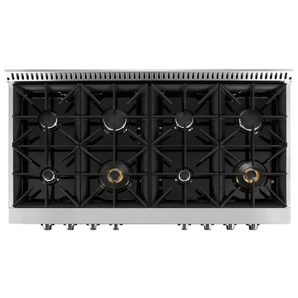 Surface De Cuisson Au Gaz Ancona En Acier Inoxydable De 48 Po à 7 Brûleurs 3 Surface De Cuisson Au Gaz Ancona En Acier Inoxydable De 48 Po à 7 Brûleurs – Image 3