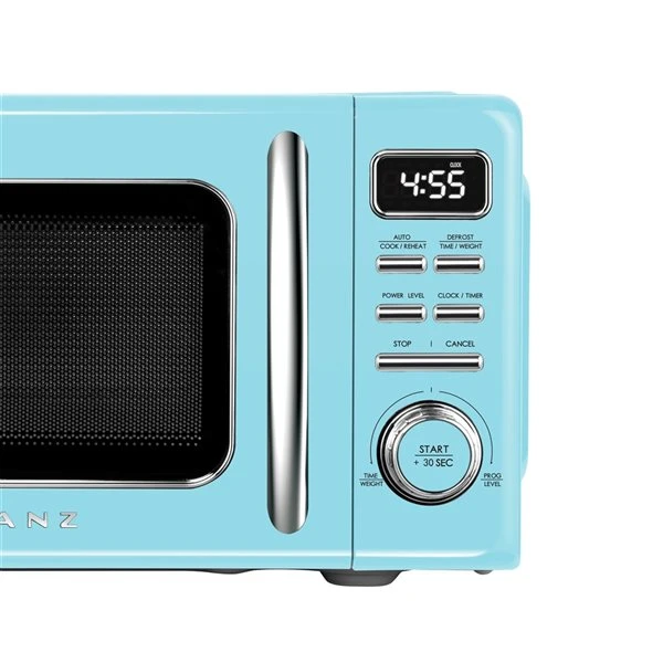 Four à Micro-ondes De Comptoir Rétro De 0,7 Pi³ 700 Watts Par Galanz, Bleu 3 Four à Micro-ondes De Comptoir Rétro De 0,7 Pi³ 700 Watts Par Galanz, Bleu – Image 3