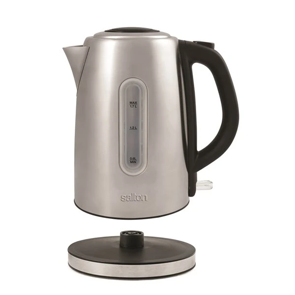 Bouilloire électrique Manuelle Salton En Acier Inoxydable De 1,7 L Sans Fil 2 Bouilloire électrique Manuelle Salton En Acier Inoxydable De 1,7 L Sans Fil – Image 2