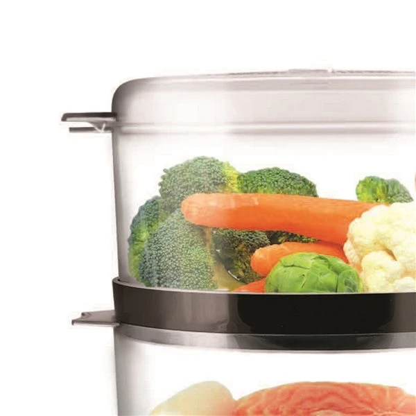 Cuiseur à Vapeur électrique Brentwood à 2 Niveaux De 4,73 L En Acier Inoxydable 5 Cuiseur à Vapeur électrique Brentwood à 2 Niveaux De 4,73 L En Acier Inoxydable – Image 5