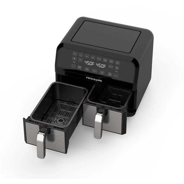Friteuse à Air Chaud à Deux Zones Par Frigidaire De 7,5 L, Noir 2 Friteuse à Air Chaud à Deux Zones Par Frigidaire De 7,5 L, Noir – Image 2