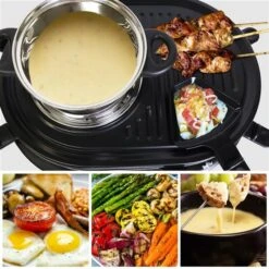 Ensemble à Fondue Et à Raclette Pour 8 Personnes Avec Gril En Granit Par Total Chef 8 Ensemble à Fondue Et à Raclette Pour 8 Personnes Avec Gril En Granit Par Total Chef -Appareils Électroménagers 332002958 AlternateImage3 l