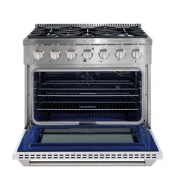 Cuisinière à Gaz De 36 Po Et Four à Convection Avec Porte Rouge Par Ancona -Appareils Électroménagers 332003915 AlternateImage2 l