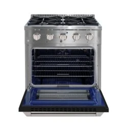 Cuisinière à Gaz De 30 Po Et Four à Convection Avec Porte Noire Par Ancona -Appareils Électroménagers 332003928 AlternateImage2 l