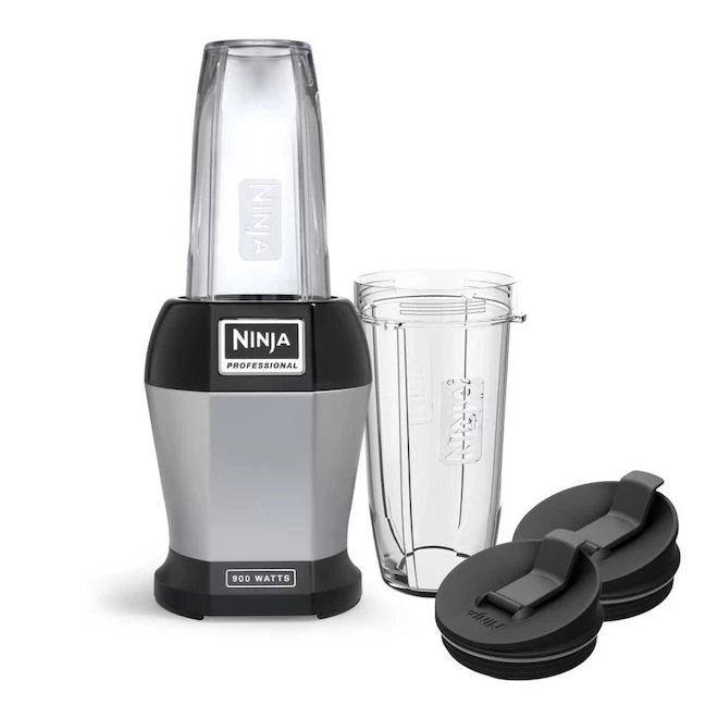Mélangeur Nutri Ninja Pro De 24 Oz, 900 Watts, Noir/argent 1 Mélangeur Nutri Ninja Pro De 24 Oz, 900 Watts, Noir/argent