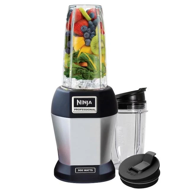 Mélangeur Nutri Ninja Pro De 24 Oz, 900 Watts, Noir/argent 2 Mélangeur Nutri Ninja Pro De 24 Oz, 900 Watts, Noir/argent – Image 2