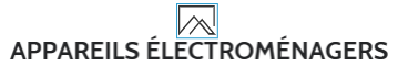Appareils Électroménagers